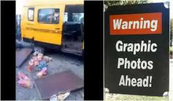 Danfo driver knocks down lady selling agege bread in Lagos (graphic photos)